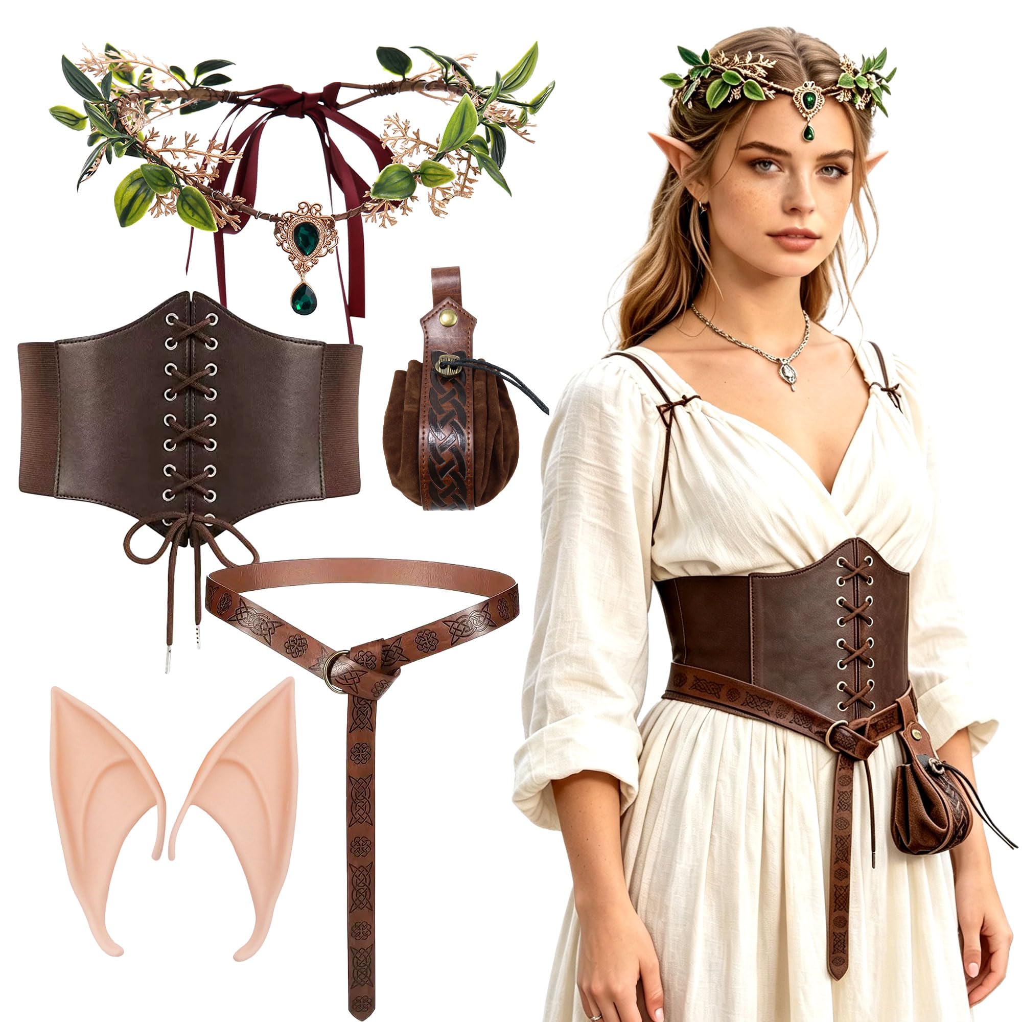Medieval Renaissance Fairy Accessory Fairy Renaissance Belt Pouch Elf Crown