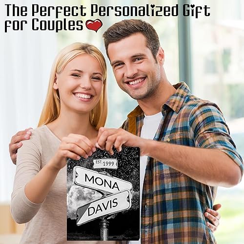 Miniatura 17 de Hetano Lienzo personalizado para pared, diseño único para el día de San Valentín, aniversario, boda, regalo de cumpleaños para parejas, marido