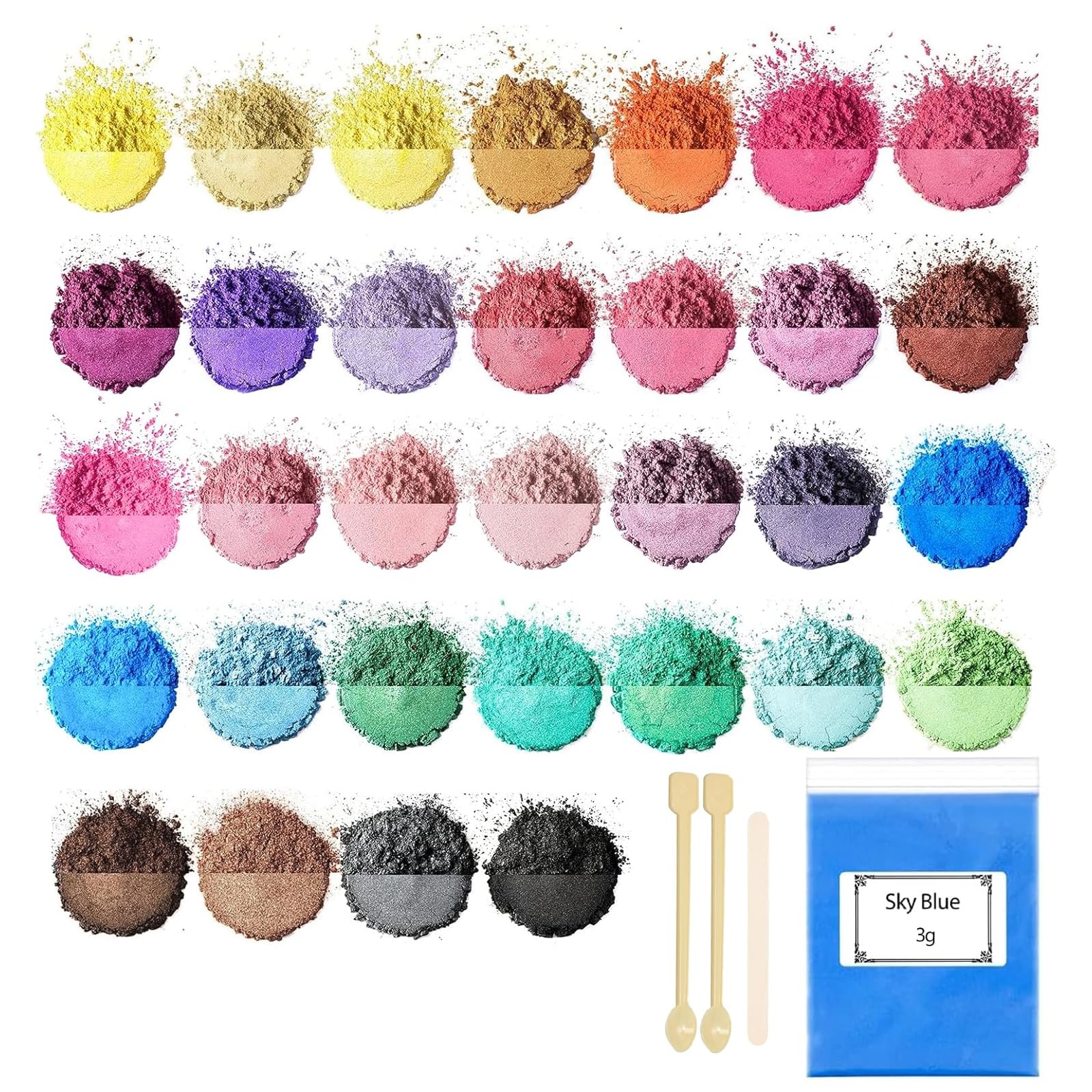 Polvo de mica para esmalte de uñas y color de velas decorativas