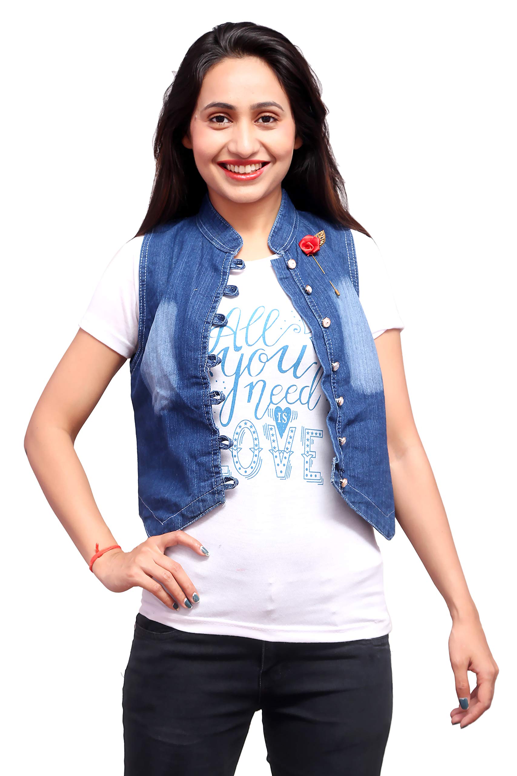 fnocks Women's Solid Regular Jacket (JKWJK_Blue_Free Size)-picture-54