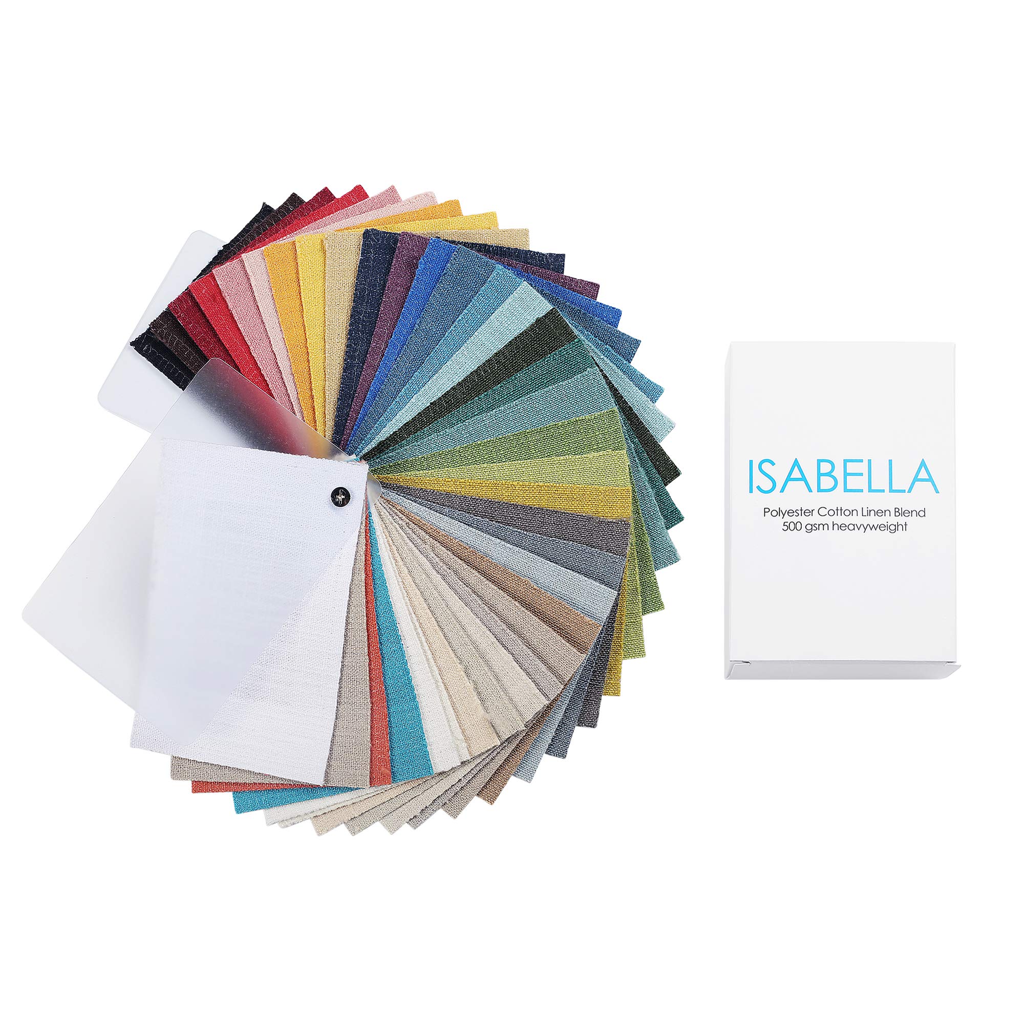 TWOPAGES Isabella Cotton Polyester Curtain Fabric Sample Booklet