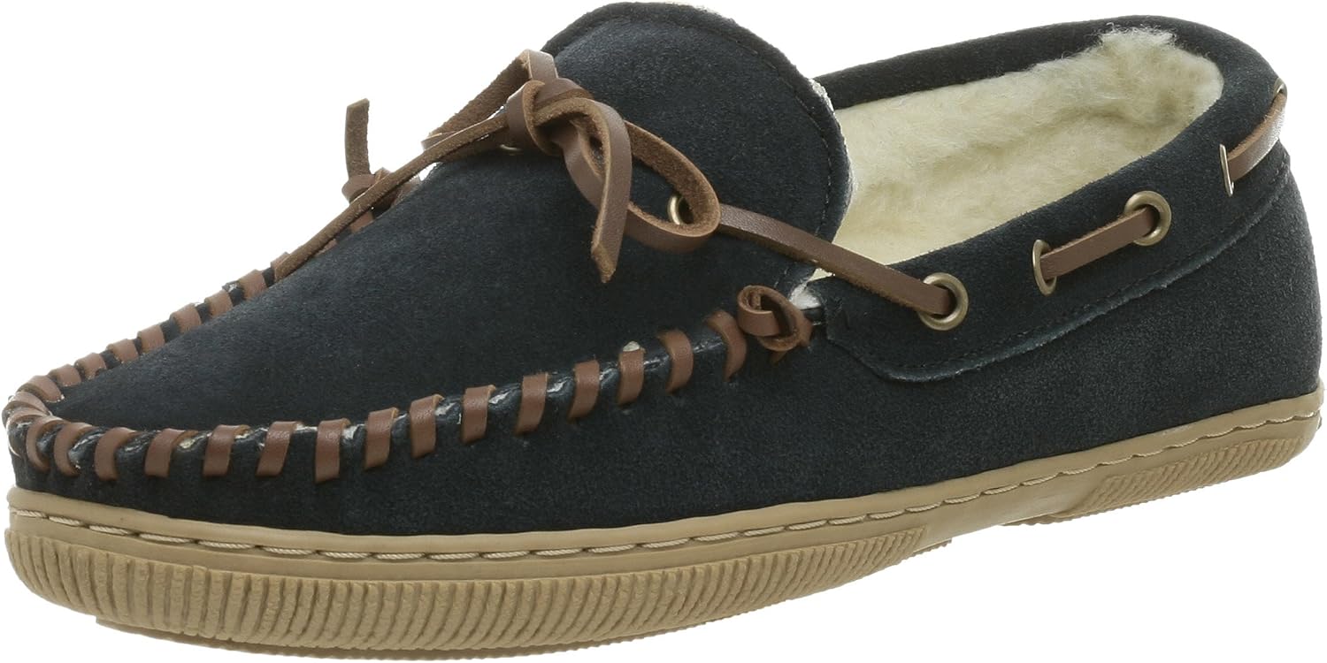 Amazon.com | Tamarac by Slippers International Men's Suede Moccasin Slipper | Slippers