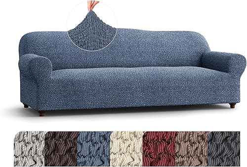 Miniatura 37 de PAULATO BY GA.I.CO. Funda desmontable para sofá - Funda elástica para sillón - Elegante funda para sofá con cojines - Funda desmontable de tela de