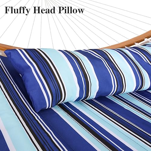 Miniatura 10 de SUNCREAT Hamacas Hamaca independiente para exterior, hamaca de pie resistente para patio trasero, patio, jardín, patente pendiente, azul marino