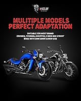 Vista 7 de Espejos rectangulares para motocicleta MZS, 10 mm 8 mm, espejo lateral de vista trasera ajustable para mini moto, manillar negro, universal