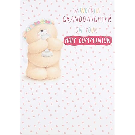 Great Granddaughter Pink First Holy Communion Card