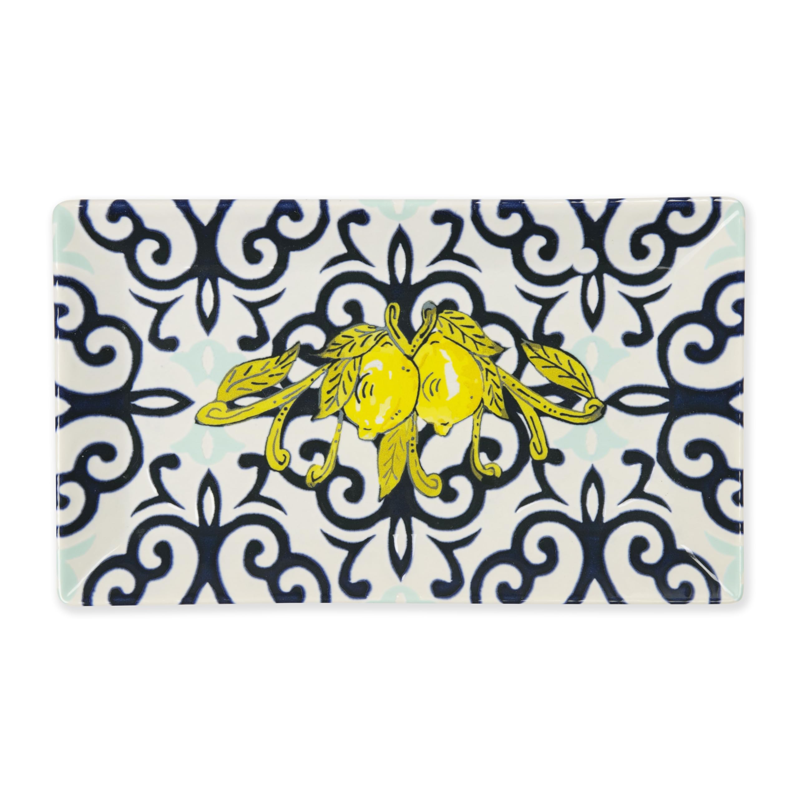 Excelsa Amalfi zestaw 6 talerzy dekoracyjnych, 25 x 15 cm, ceramika