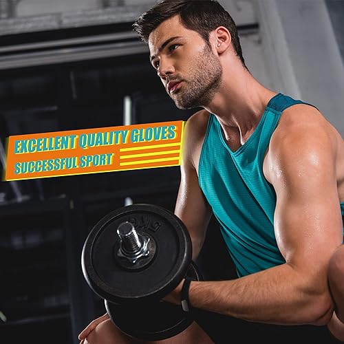 Miniatura 4 de ihuan Guantes de entrenamiento prémium para hombres y mujeres, levantamiento de pesas, ejercicio, entrenamiento, fitness, levantamiento de pesas,