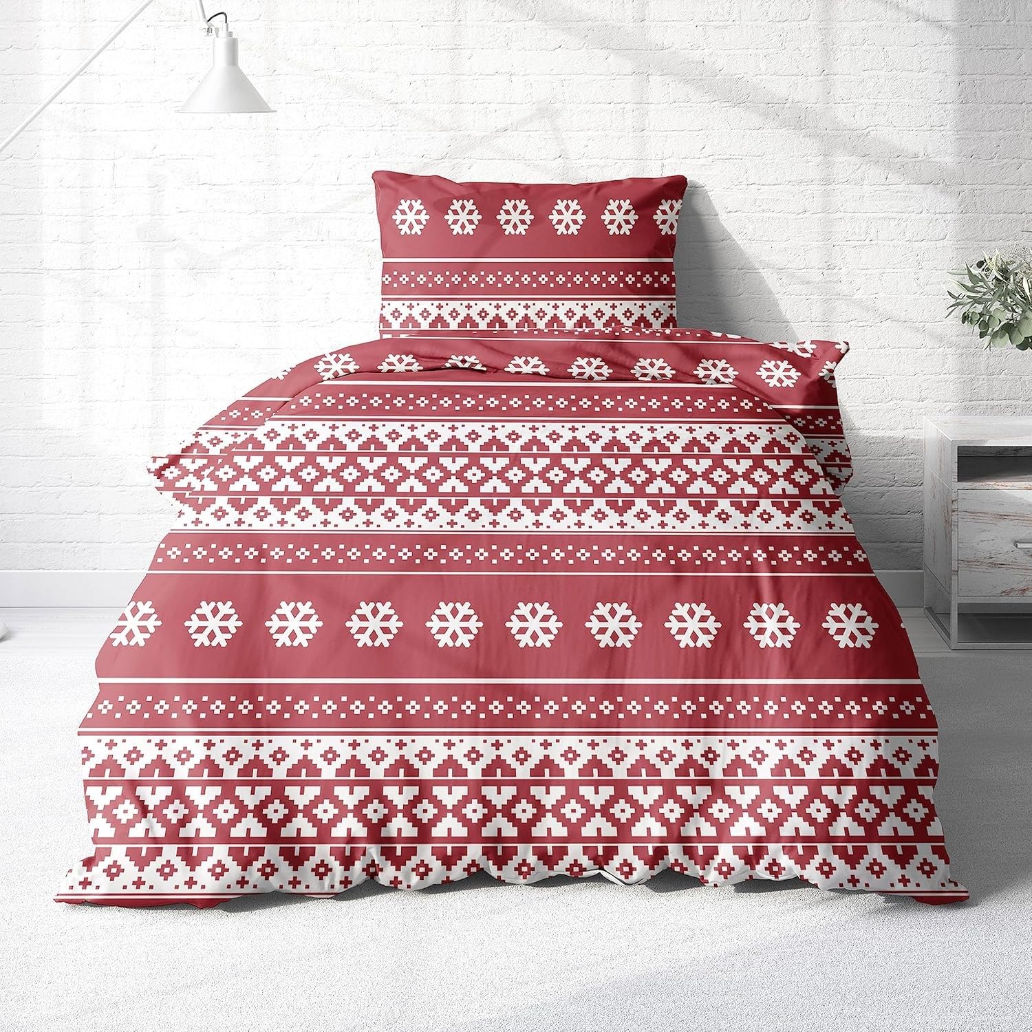 Parure de lit 2 personnes en microfibre supérieure 110gsm premium