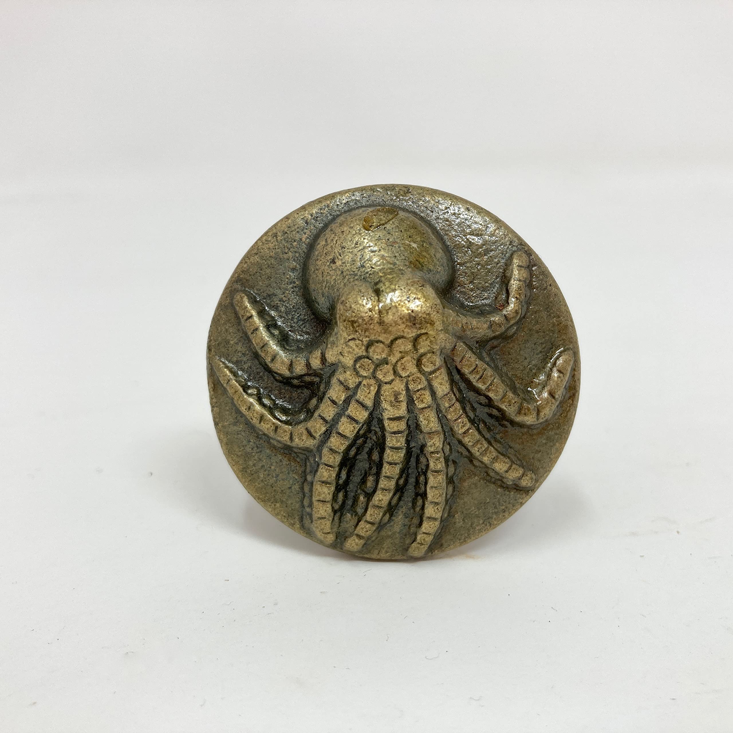 Vintage Antique Iron Bronze Handmade Metal Animal Cupboard Door Knobs, Drawer Pulls Cabinet Door Handles (6. Octopus)