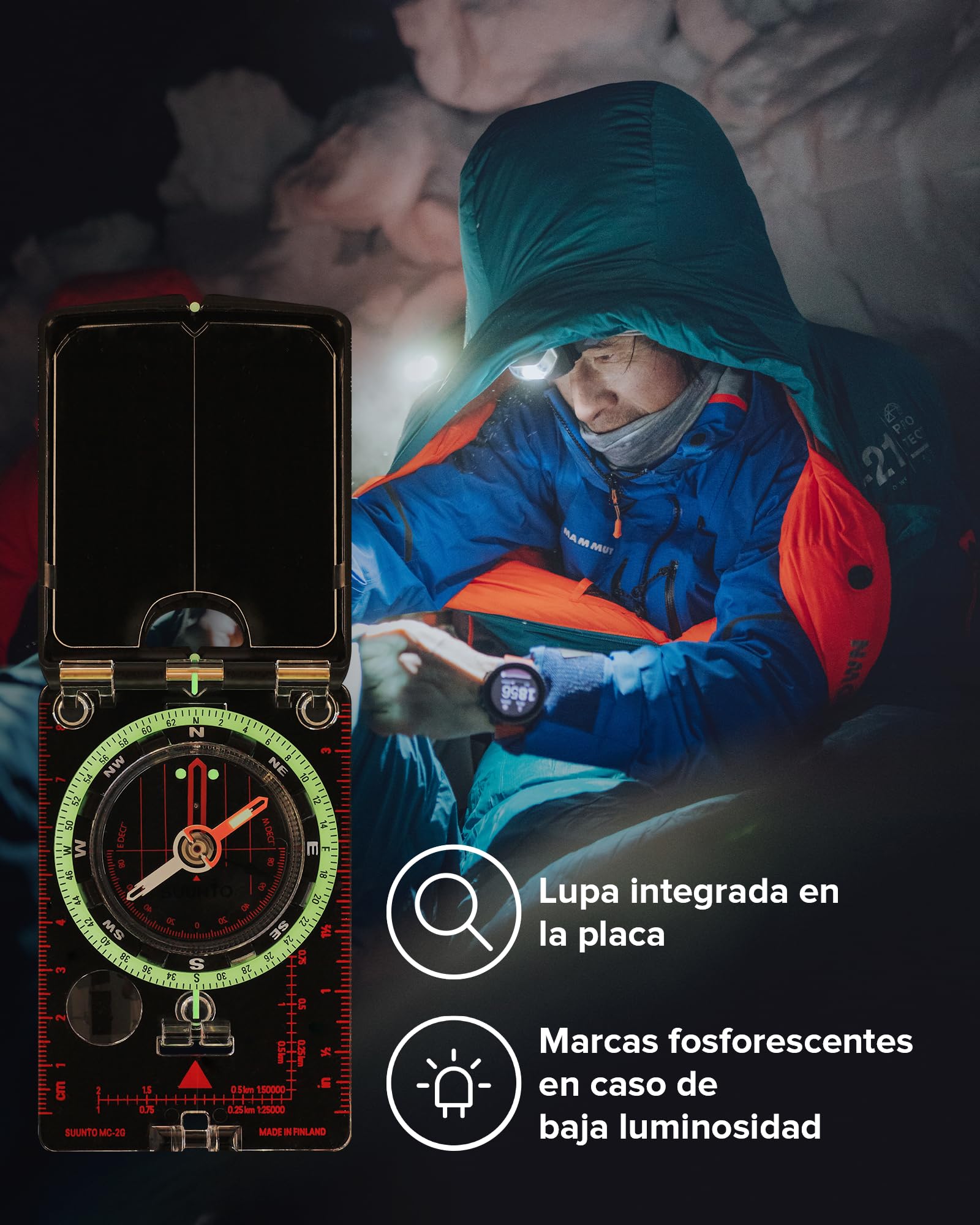 Suunto MC-2/G/6400 - Brújula (talla única), color blanco