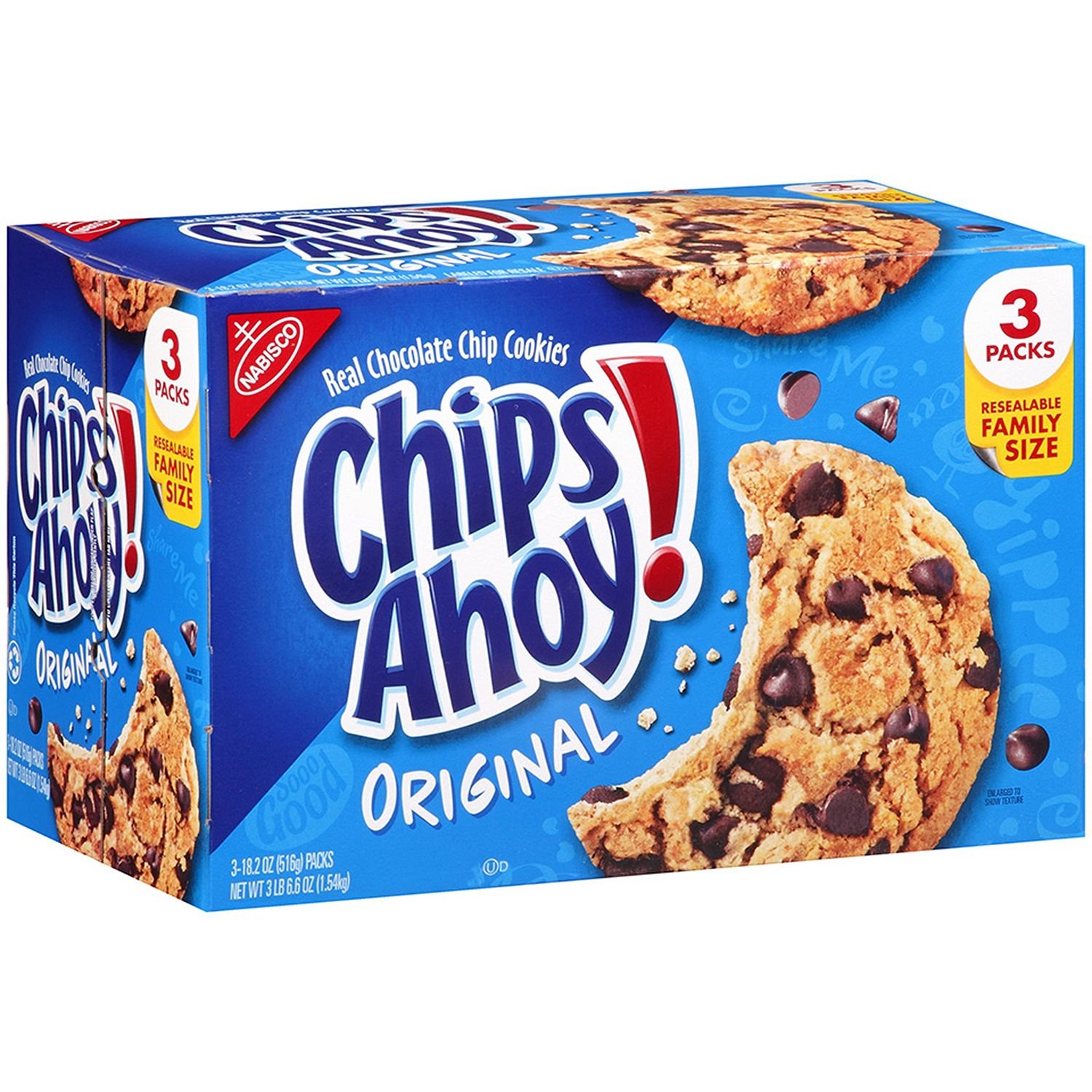 Amazon.com: Chips Ahoy Cookies - 3-18.2oz packs - (Original from