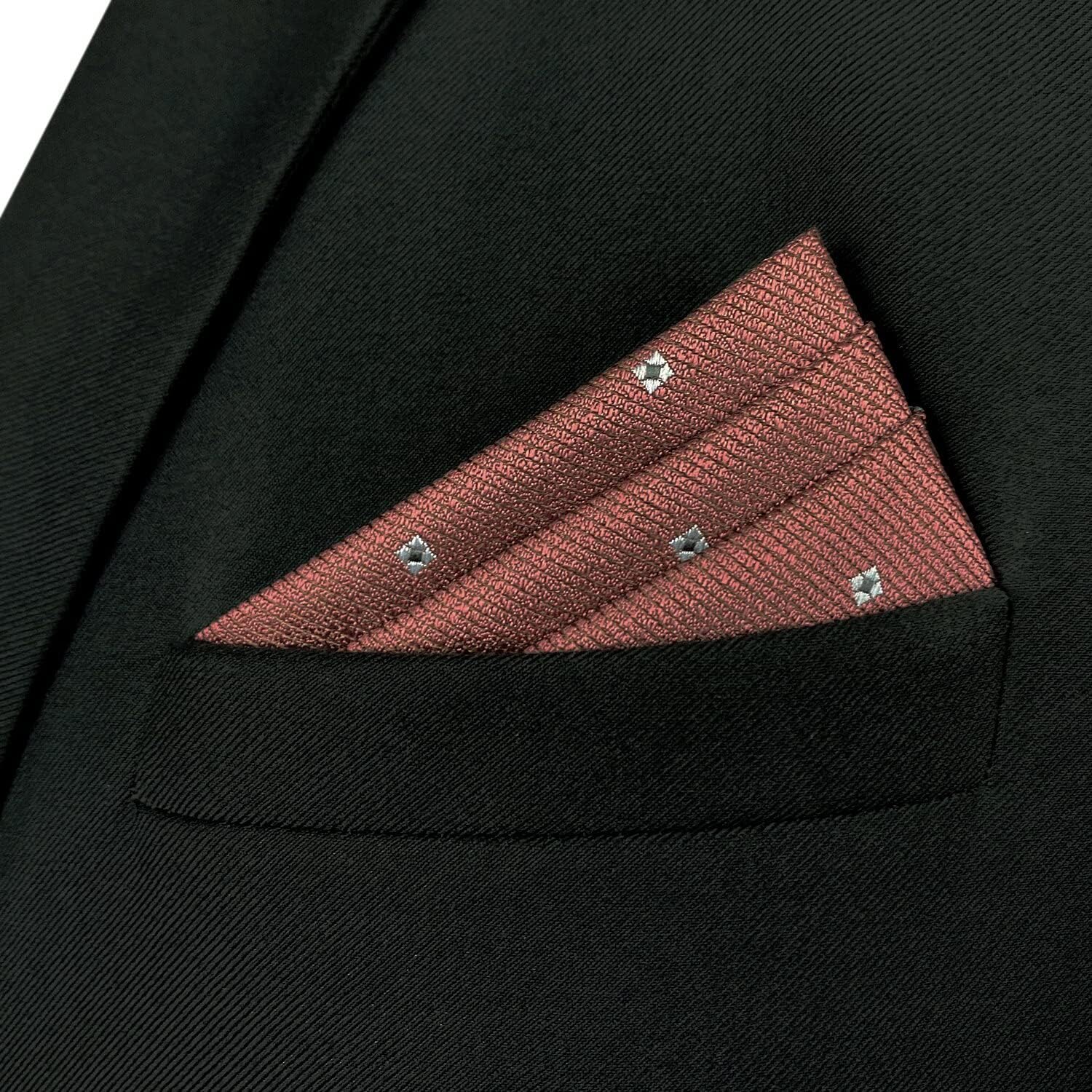 S&W SHLAX&WING Mens Pocket Square Floral Woven for Party Prom Large 12×12 Formal