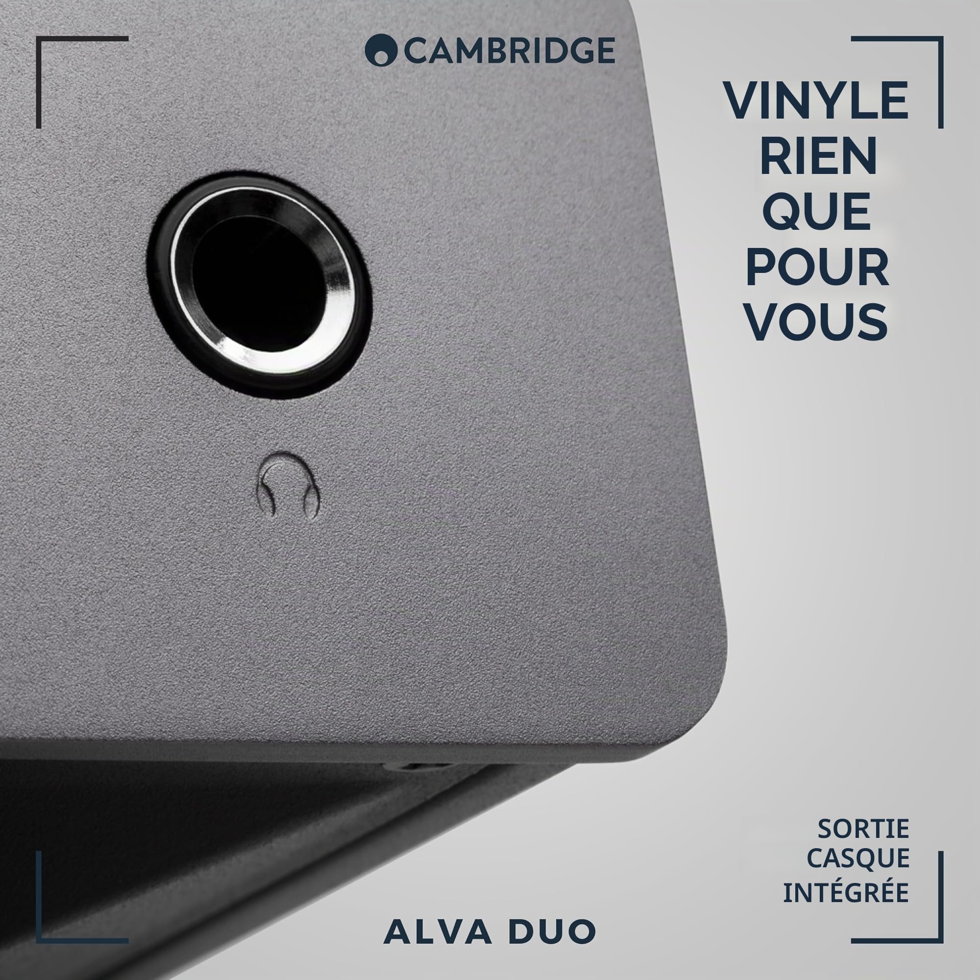 Cambridge Audio Alva Duo – Préamplificateur Phono Moving Magnet & Moving Coil, préampli stéréo HiFi pour Tourne-Disque & Vinyle, ampli Casque - Gris Lunaire