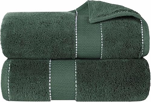 Superior Egypt Produced - Juego de toallas de baño de algodón Giza de gran tamaño, absorbentes, suaves de secado rápido, para ducha, spa, hotel,