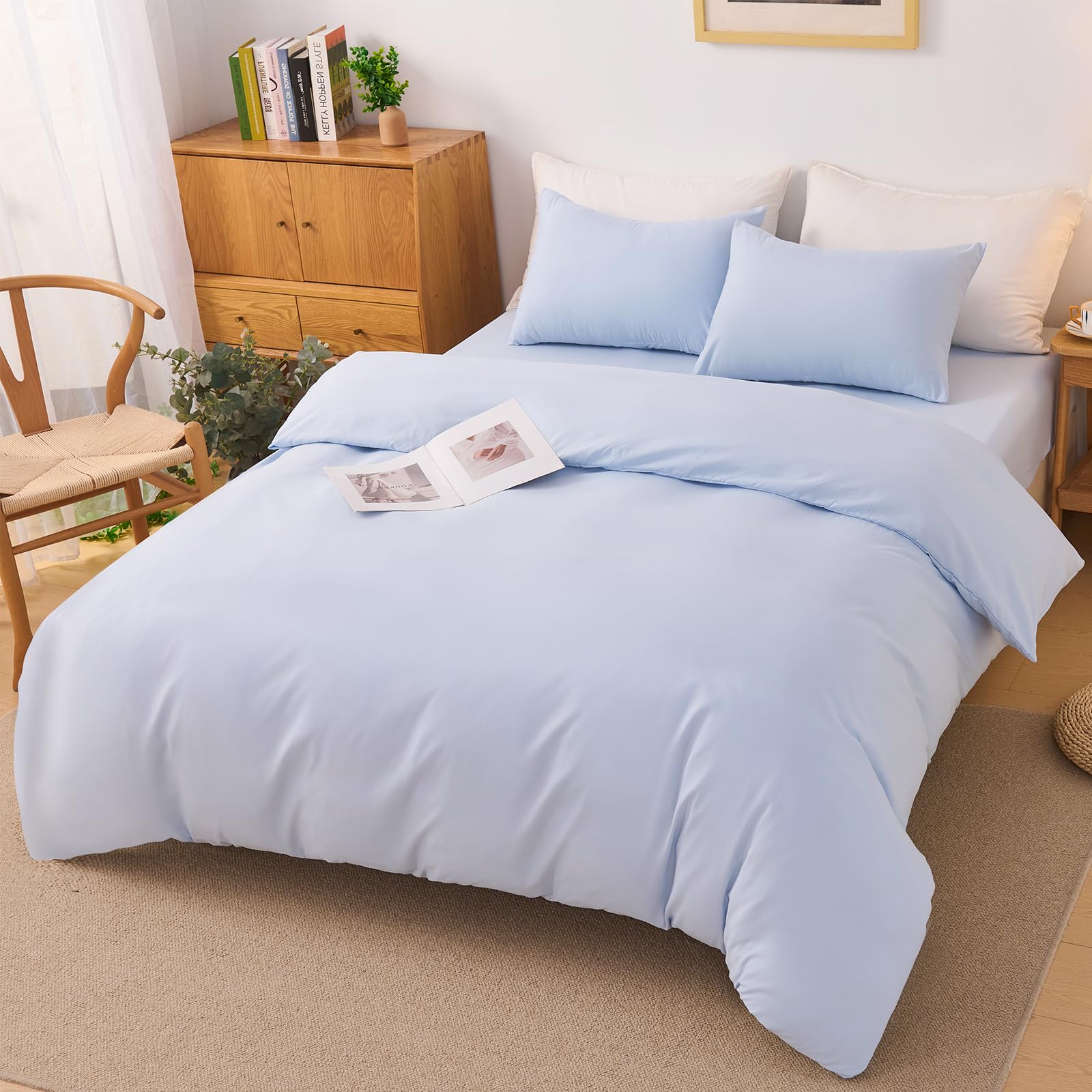 Amazon｜HOdo Home 布団カバー ダブル 4点セット 掛け布団カバー