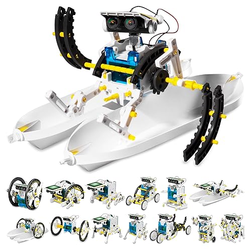 Teach Tech SolarBot.14, Transformando Kit de Robot Solar, Juguetes de Aprendizaje STEM para Niños 10+