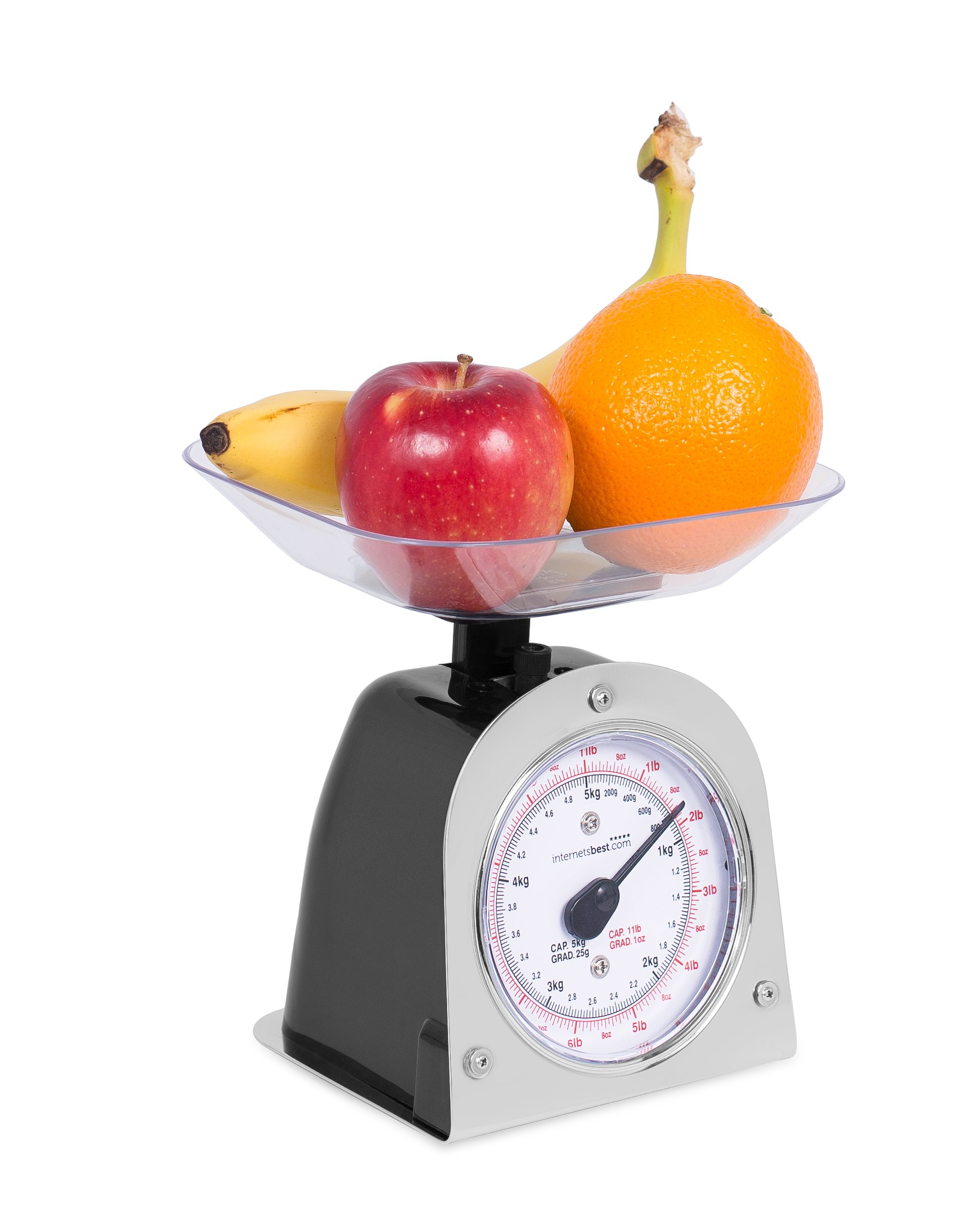 Internet de la mejor mecánico cocina alimentos peso escala con cuenco | Medidas precisas | pesa hasta 11 libras | 1 kg – 5 kg