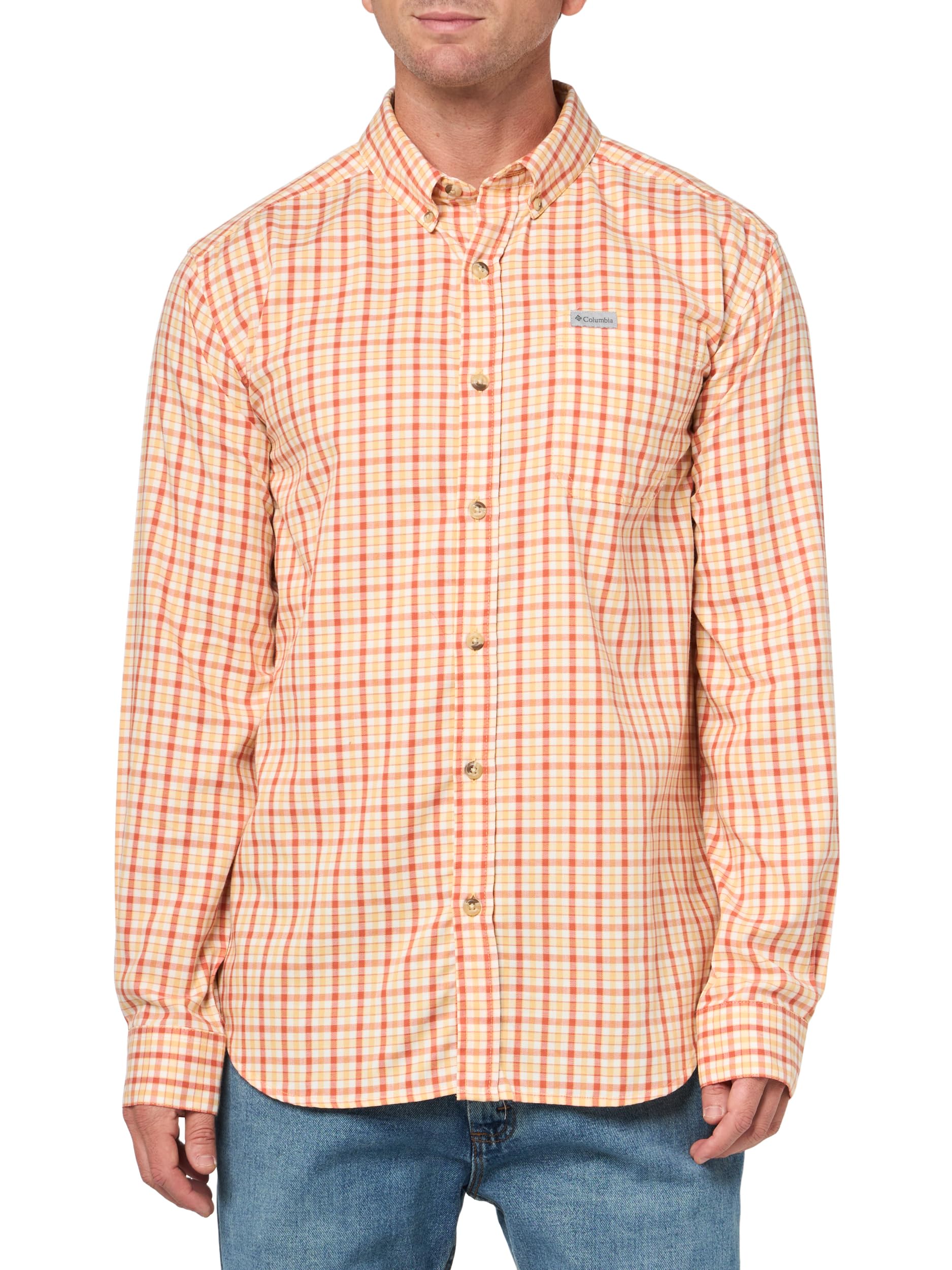 Columbia Rapid Rivers II - Camicia A Maniche Lunghe Camicia da Trekking Uomo (Pacco da 1)