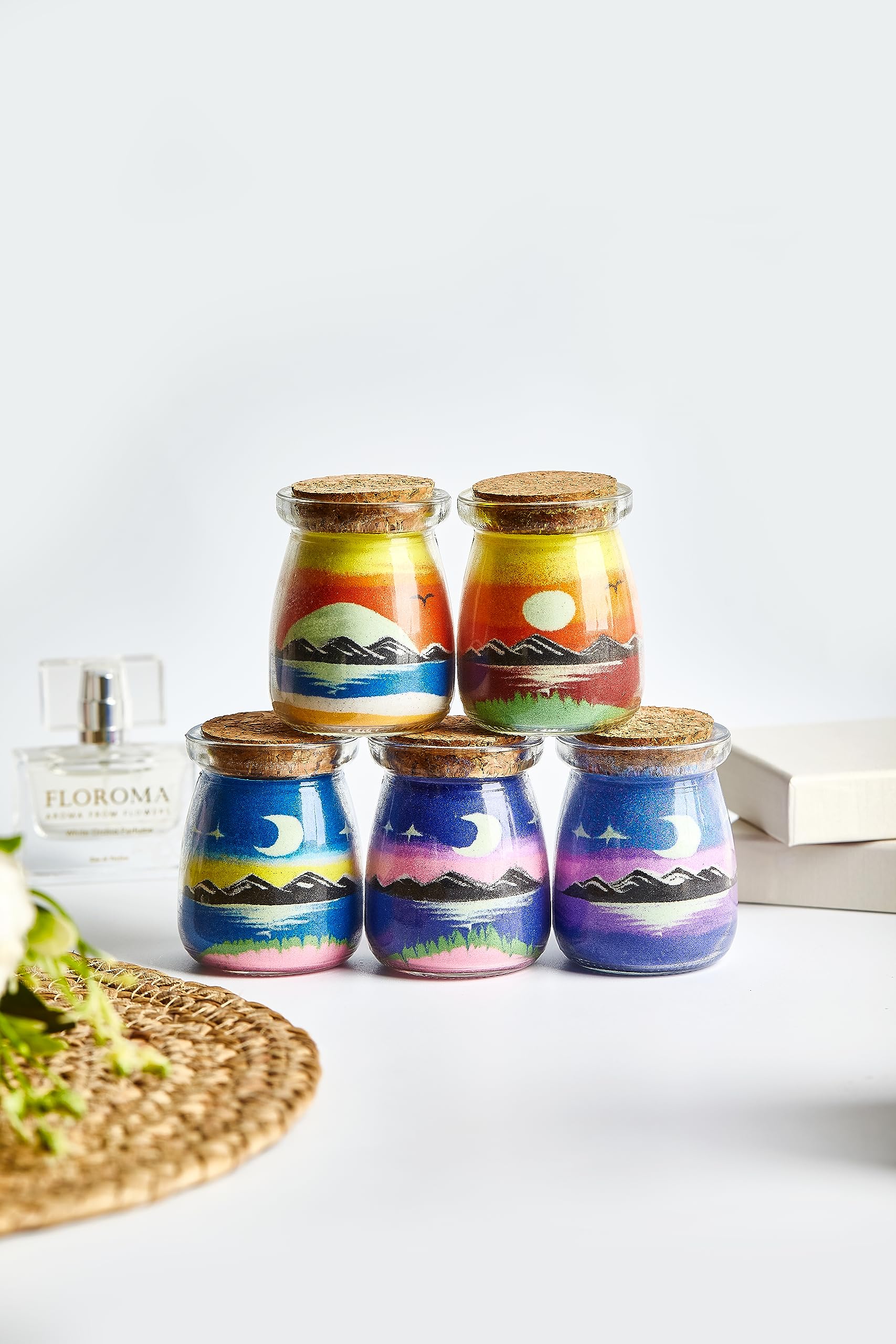 Amazon.co.jp: YUANLUGV サンドアートボトル カラー&夜光サンド