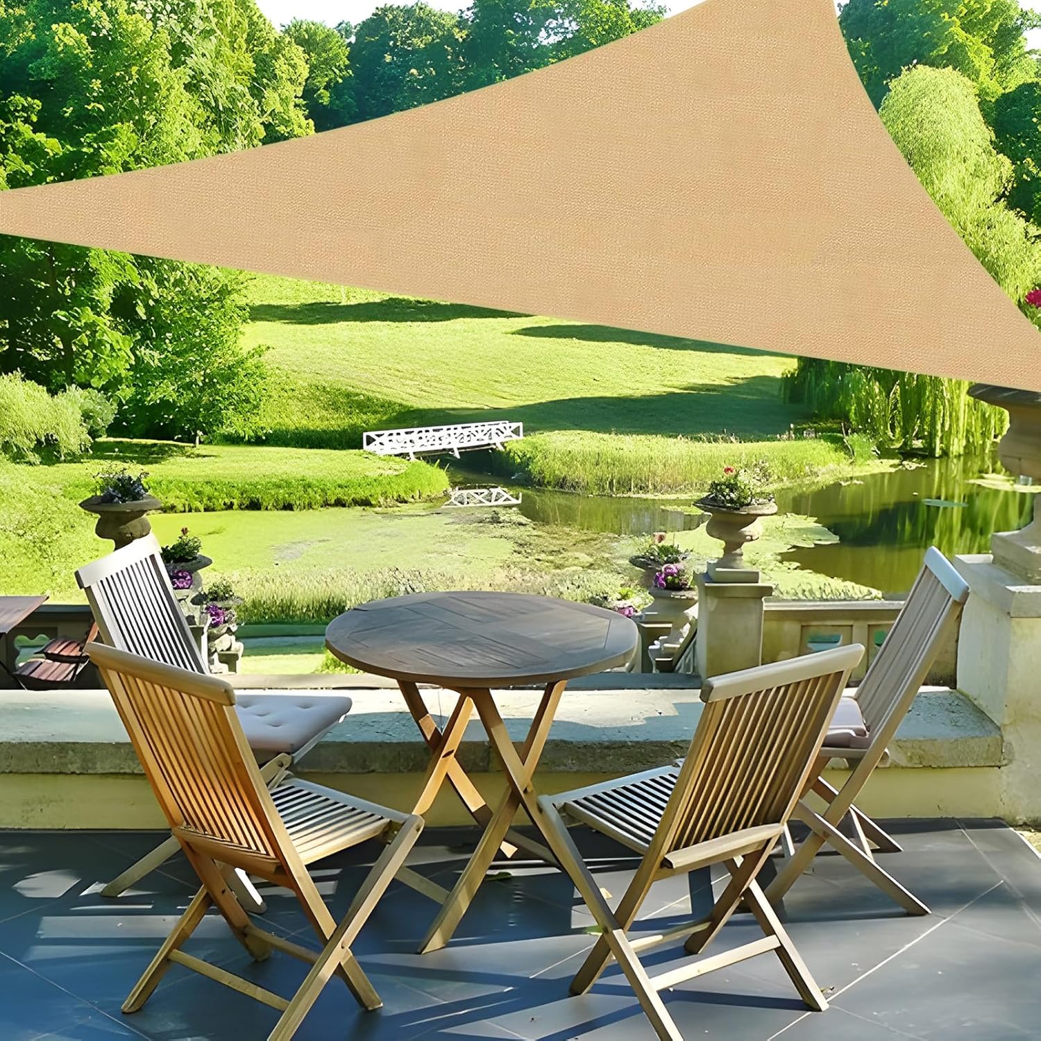 Cool Area Custom Size Sun Shade Sail Right Triangle 18’×20