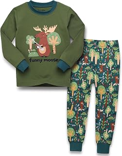 VAENAIT BABY Toddler Kids Pajamas Viscose from Bamboo Sleepwear Floral Animal Sports Print PJs for Boys Girls, 6M–12Y