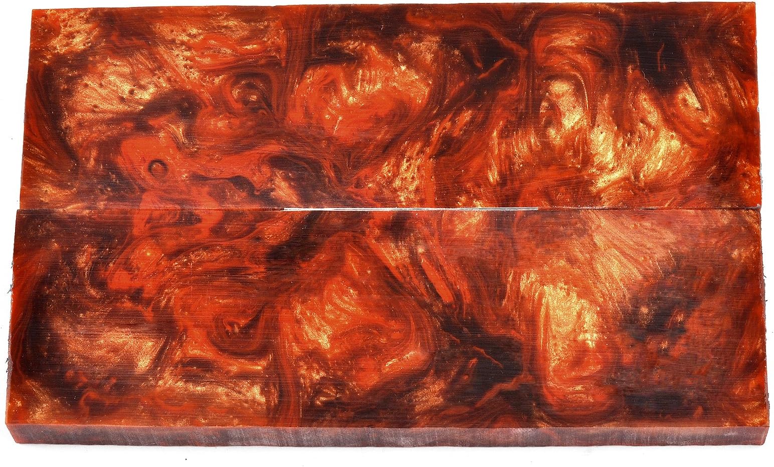 Acrylic Liquid Inlace Knife Handle Scales - 5" x 1-1/2" x 3/8" (Each Pair is Unique!)