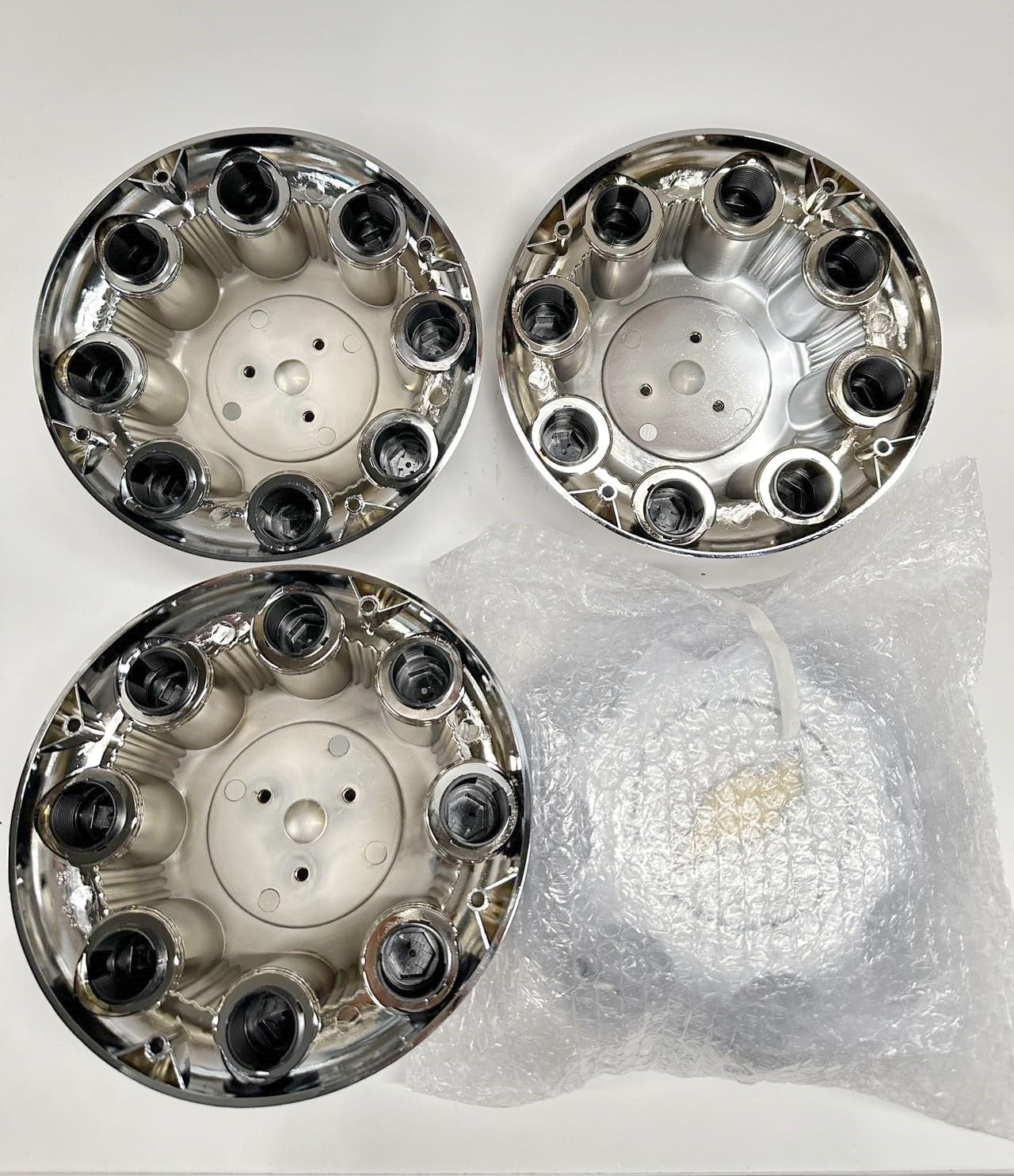 Chrome Center Caps for Chevy Express Van, Avalanche, Silverado Suburban 2500 3500, 8 Lug Wheel Rims