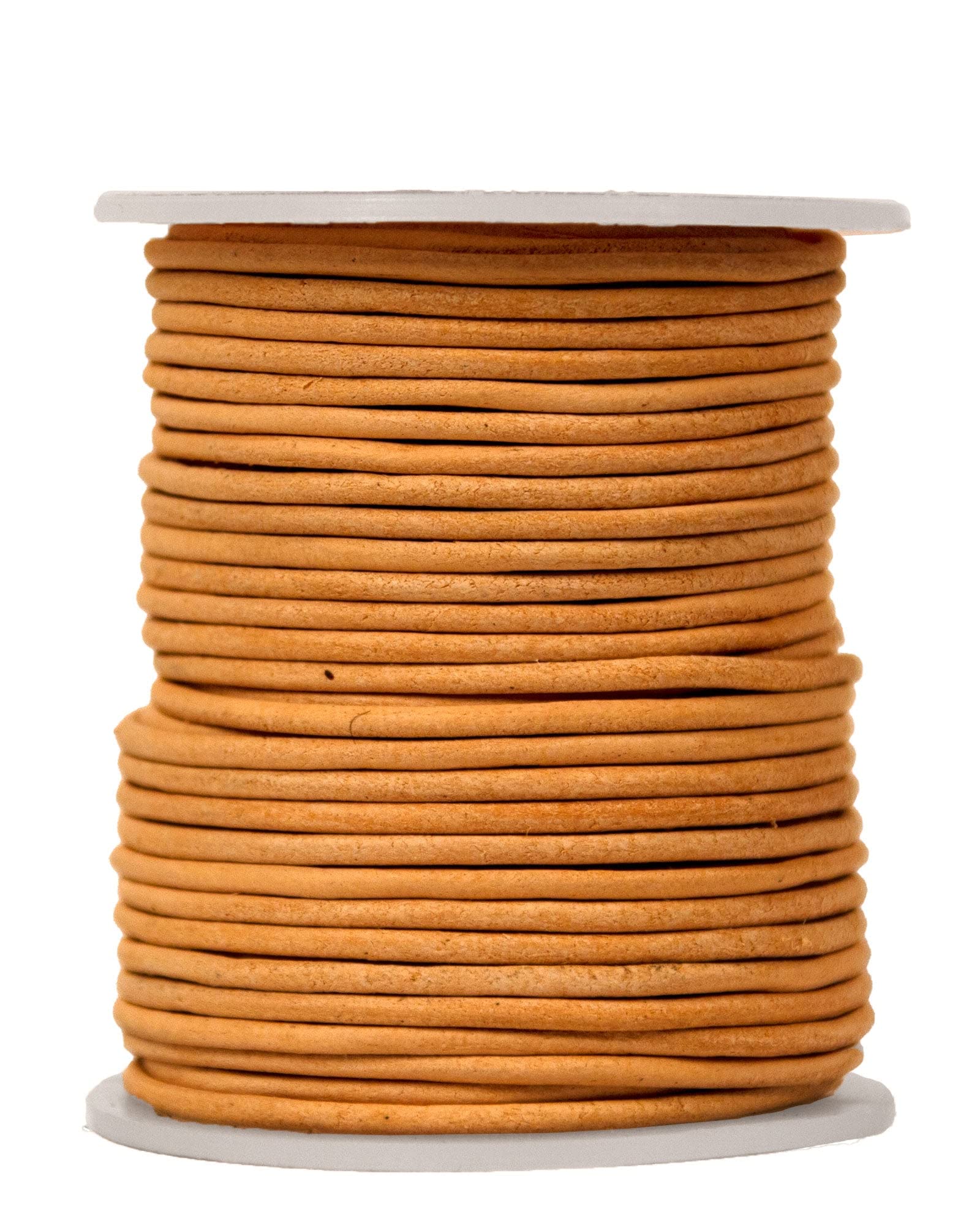 Cordon de cuir rond 2mm Hemptique fil naturel loisirs créatifs bricolage