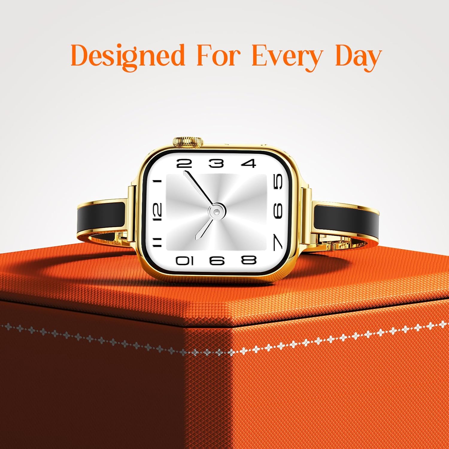 Mosonio Slim Bracelet Bands for Apple Watch Women, Elegant Thin Metal Band with Embedded Silicone Accents Compatible with Apple Watch Ultra / Series 11 10 9 8 7 6 5 4 SE 3 2 1, Easy-Adjust Link Strap for iWatch 49mm 46mm 45mm 44mm 42mm 41mm 40mm 38mm - Image 6