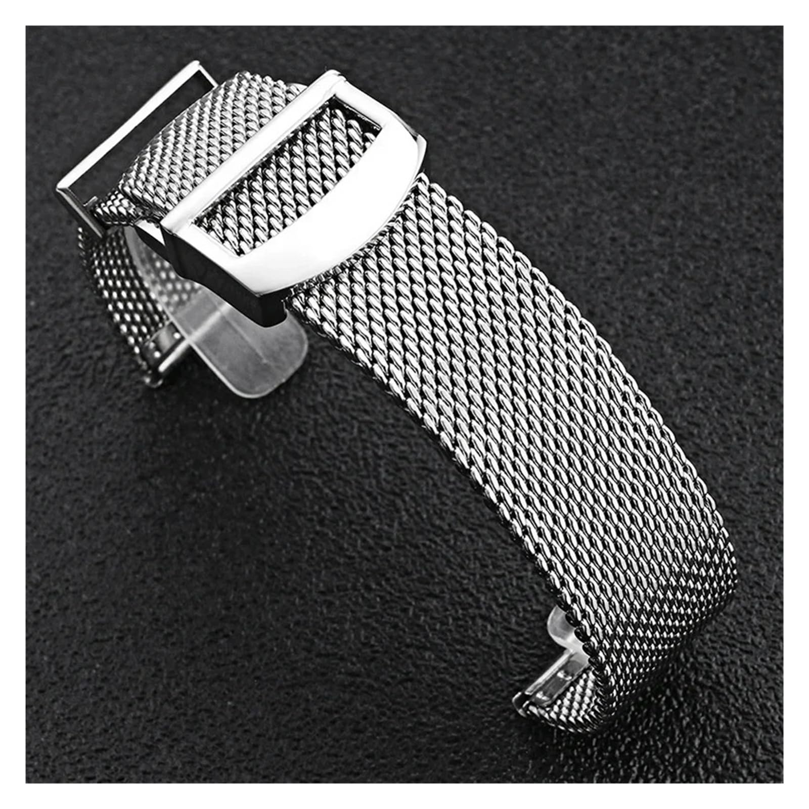 Generisch 20 mm 22 mm Armband Metallgeflecht Uhrenarmband Milanese Edelstahl Uhrenarmband Kompatibel mit IWC PORTOFINO PORTUGIESER Armbandzubehör