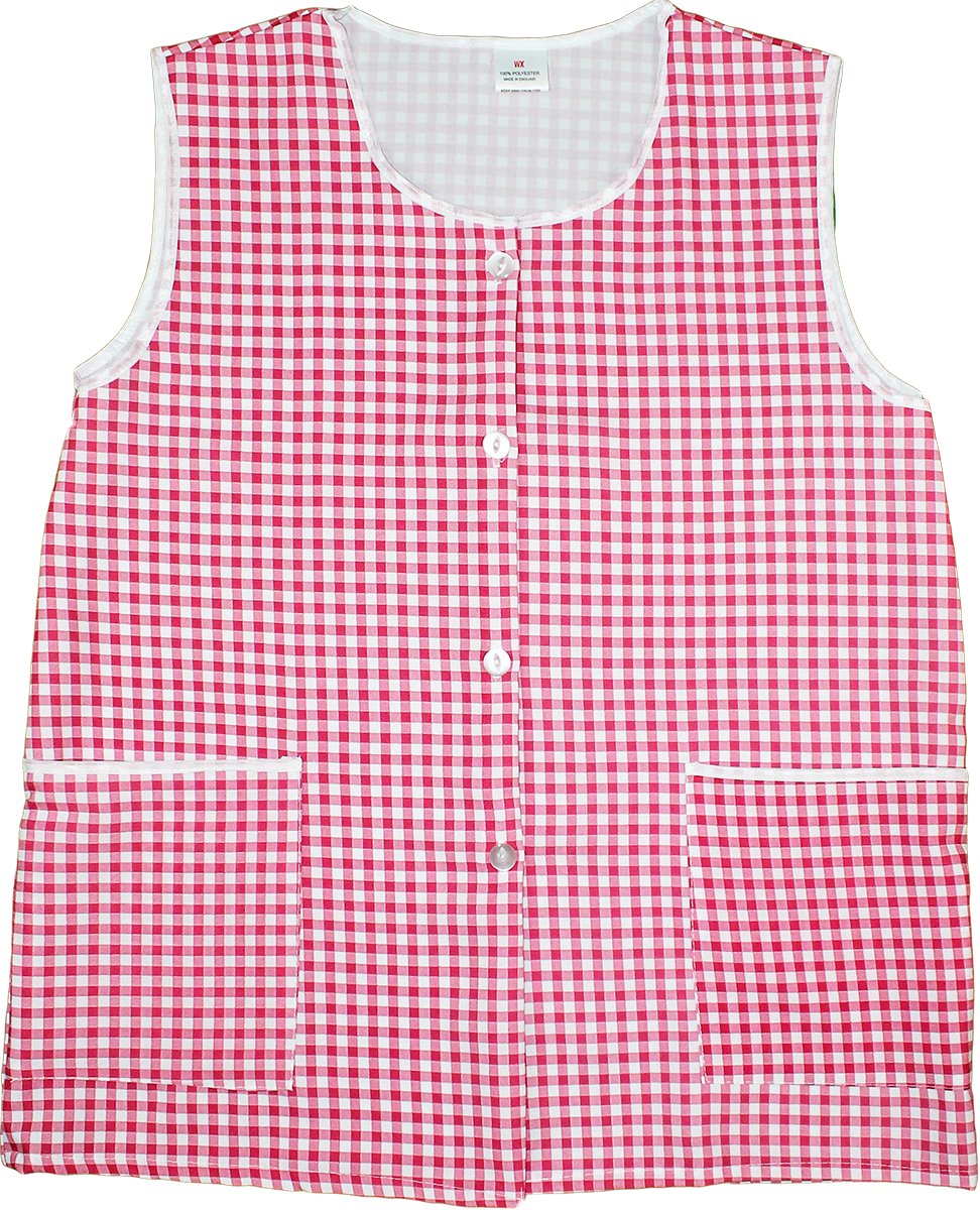 Kentex Online Women's Red Overalls Home Work Overall Button Through (W, )