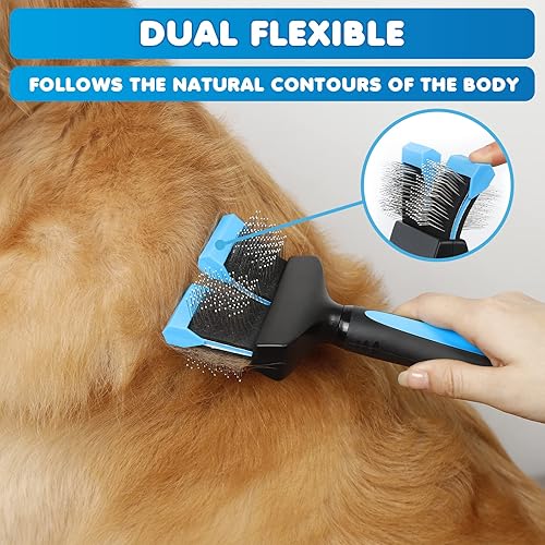 Miniatura 6 de Cortauñas profesional LED para perros + cepillo flexible doble, cortaúñas con luz y protector de seguridad, ilumina las uñas de los perros, cepillo
