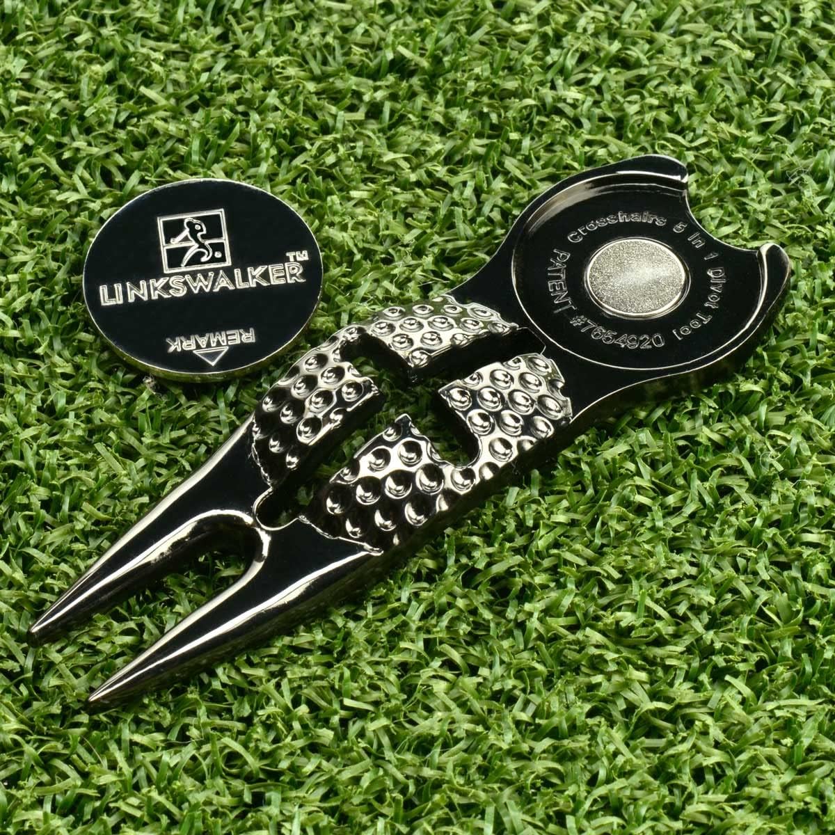 LinksWalker Collegiate Regulation Size 3 Golf Ball Gift Pack with Crosshair Divot Tool