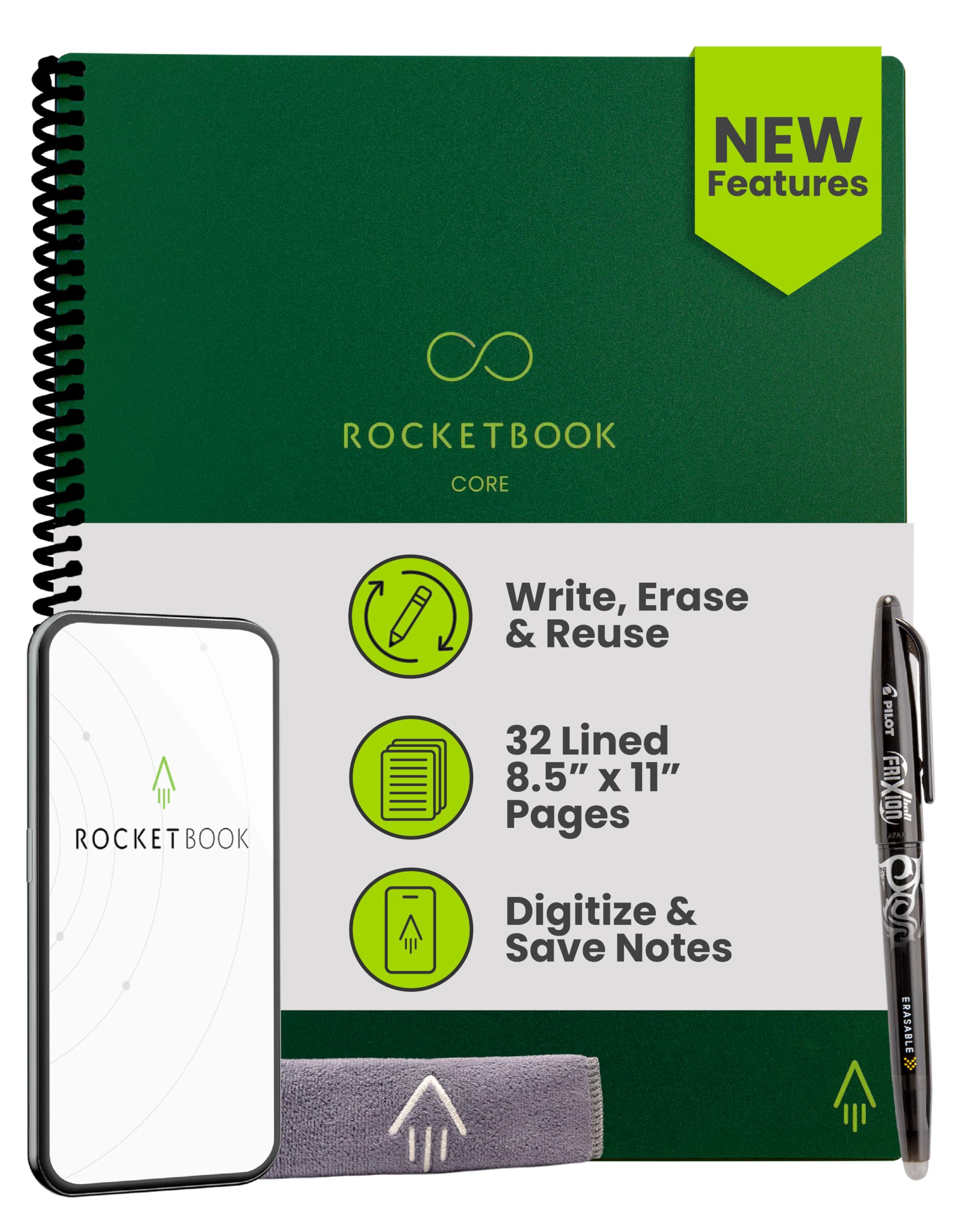 Amazon | Rocketbook (ロケットブック) New Core 再利用可能