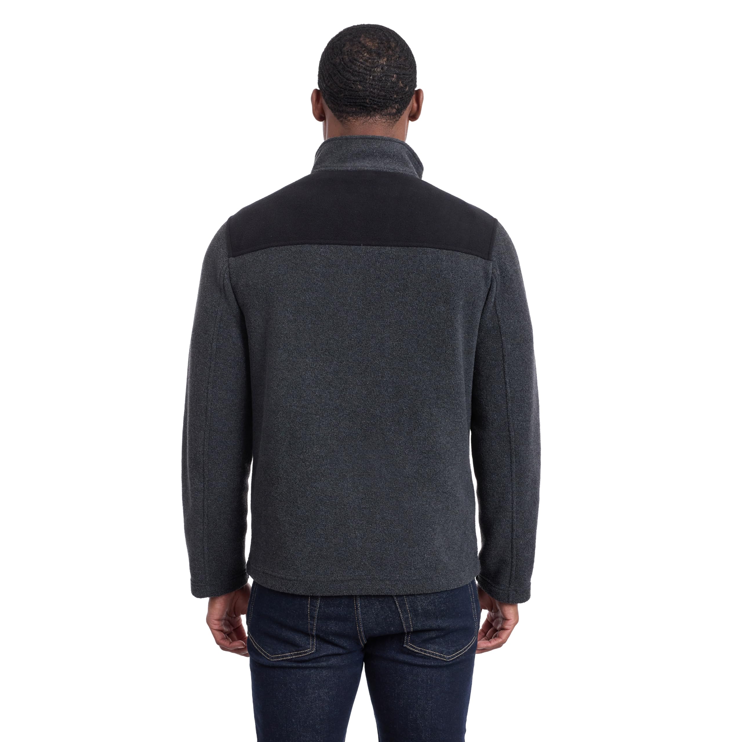 Tommy Hilfiger Adaptive Veste Polaire Classique avec Fermeture Éclair Sur le Devant - Veste Polaire avec Fermeture Éclair Sur le Devant Veste polaire Homme