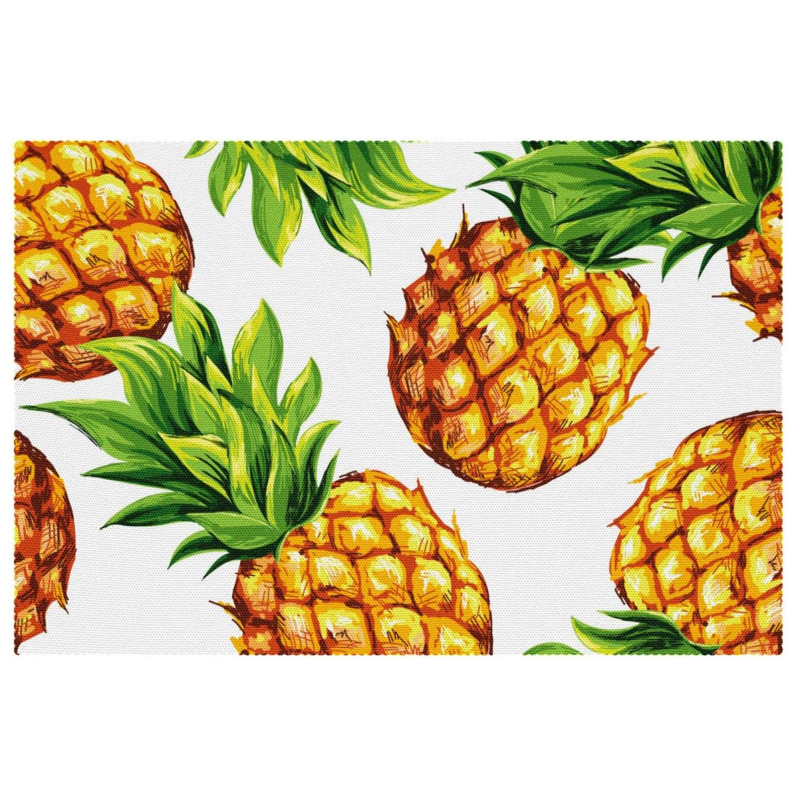 Set de table ananas antidérapant et résistant à la chaleur pour vos plats