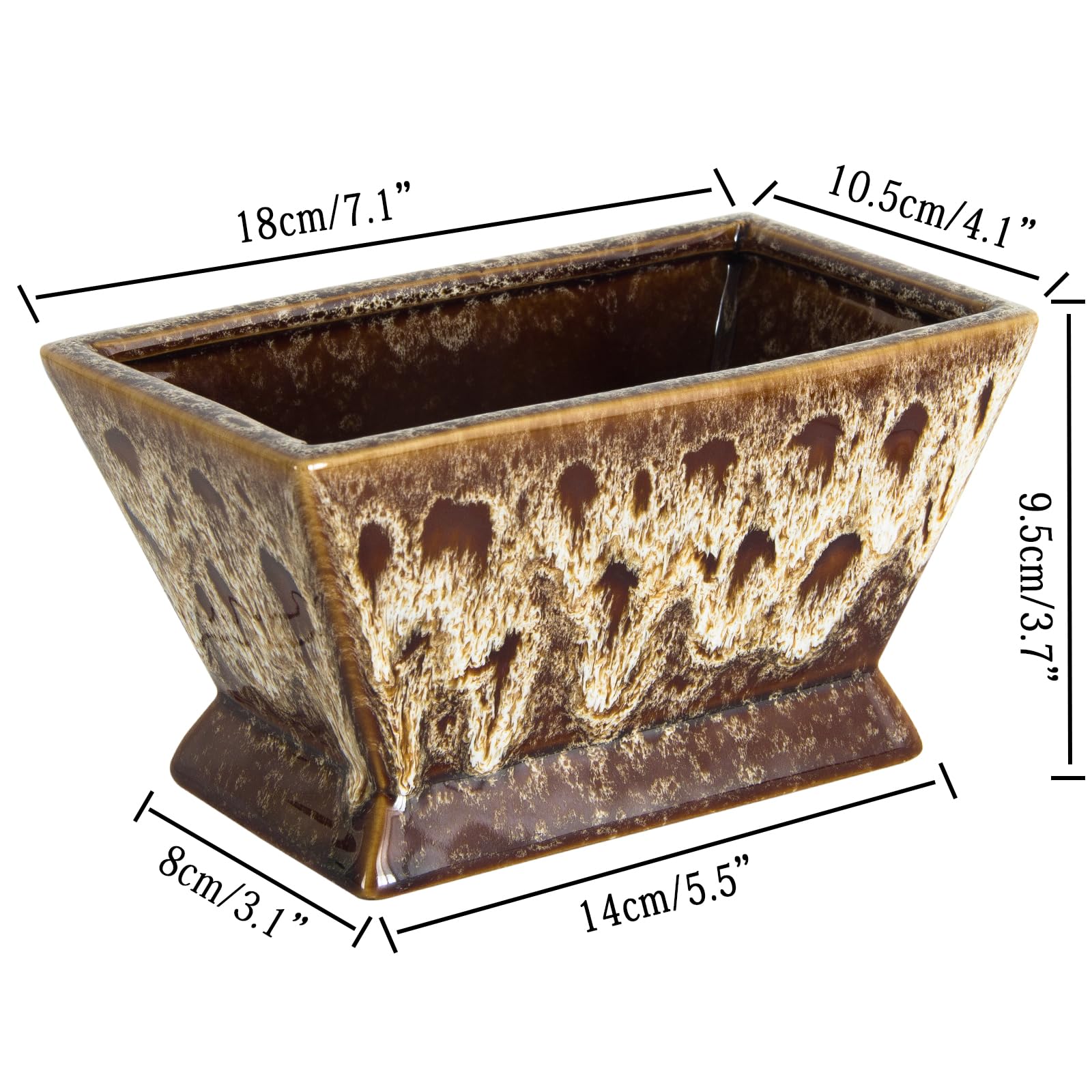 ARTKETTY Plant Pots, Large Succulent Planters Pots with Drainage - Image 3