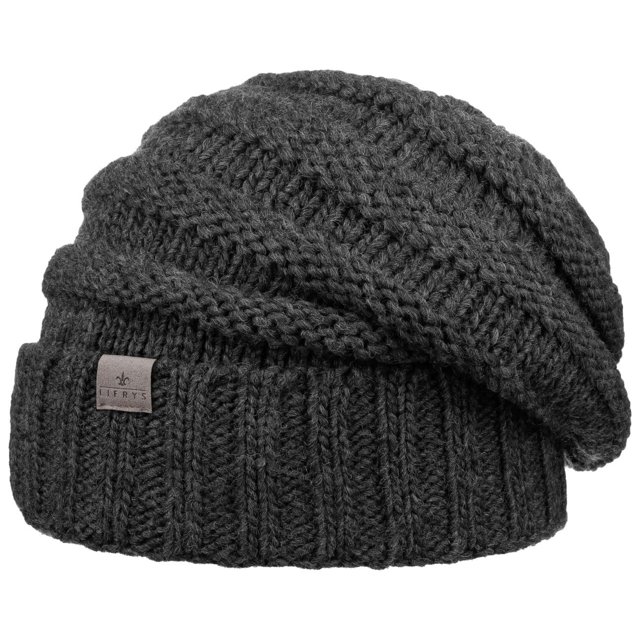 LIERYS Jil Strickmütze Oversize Beanie Made in Germany Unisex Herbst Winter