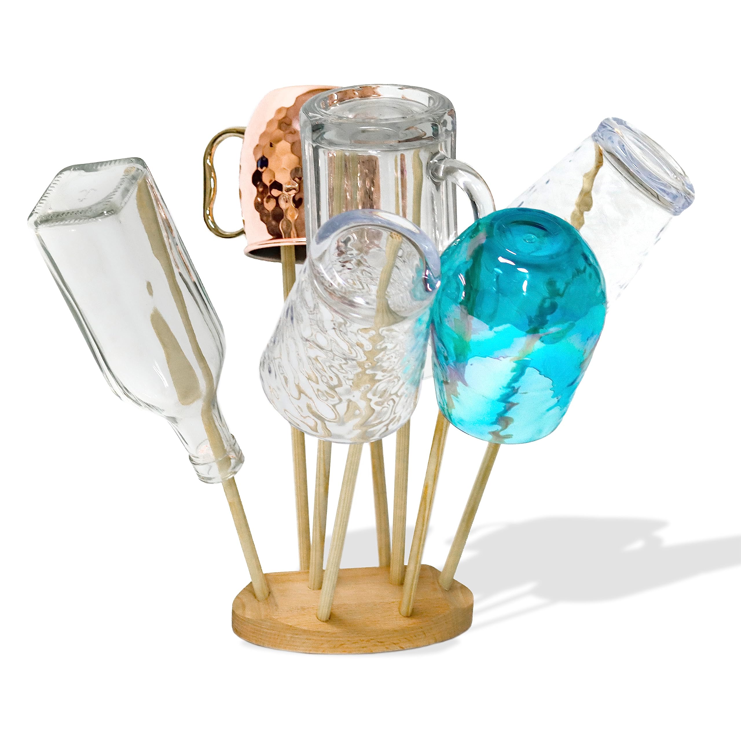 Trademark InnovationsSpace Saving Drying Rack Baggie Drying Rack Beech Wood