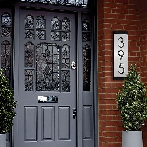 Miniatura 4 de Bsign Steel House Numbers Sign - Wood Address Plate - House Signs for Outside