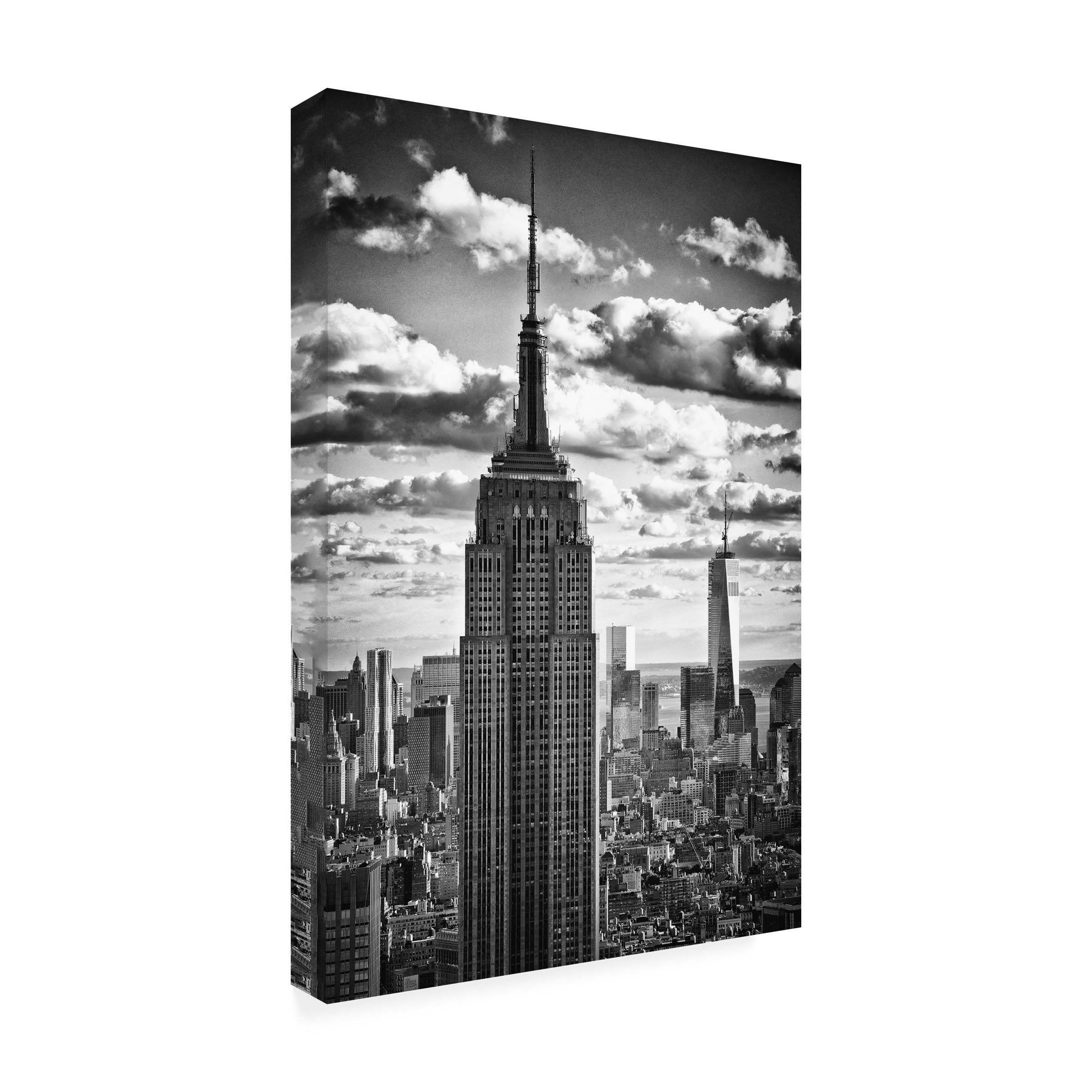 Wrapped Canvas Wall Art - Philippe Hugonnard New York Skyscrapers Wall Art for Living Room Bedroom or Office