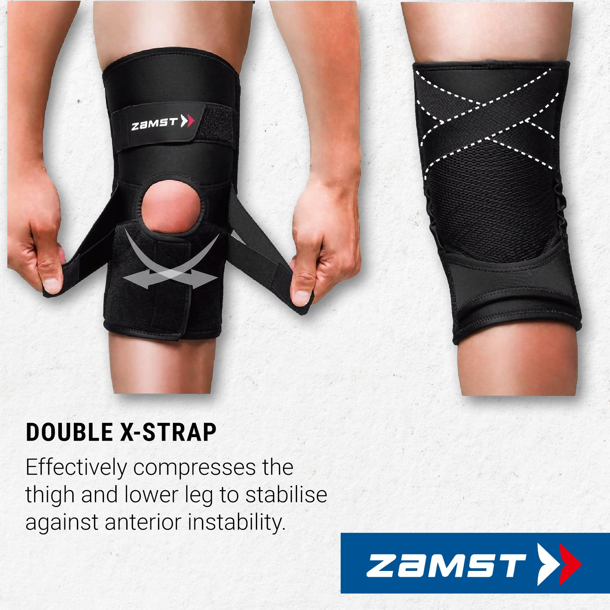 Amazon.co.jp: Zamst ZK-Protect スポーツ膝ブレース 柔軟な樹脂ステイ