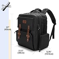 Vista 8 de BAFASO Estuche de peluquero de viaje, bolsa de peluquería de gran capacidad con capacidad para varias herramientas de corte de cabello (solo bolsa)