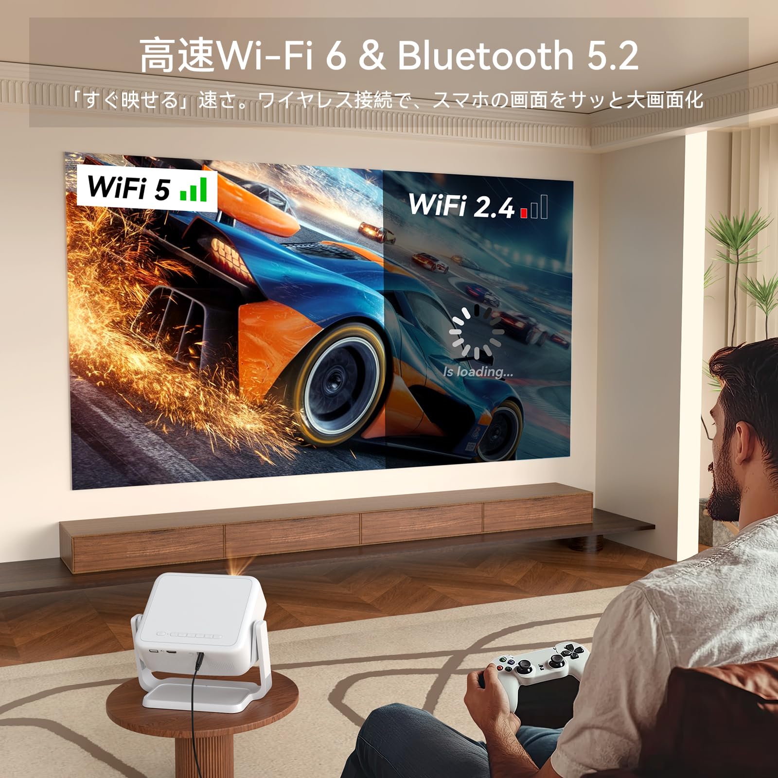 Amazon.co.jp: 「Netflix公式認証」C6 プロジェクター 家庭用 4K対応