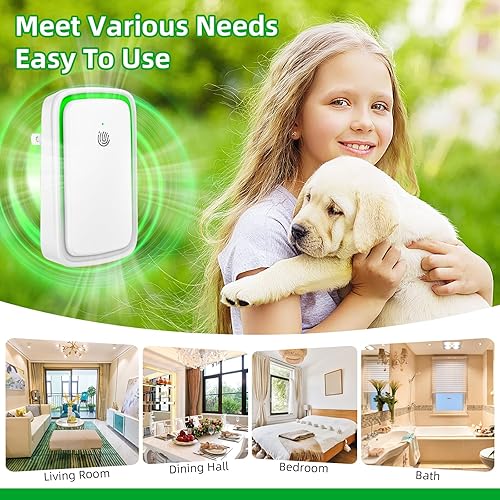 Miniatura 8 de Purificador ionizador de aire 2025 para el hogar, purificador de aire de iones negativos, enchufe silencioso con luz nocturna para dormitorio,