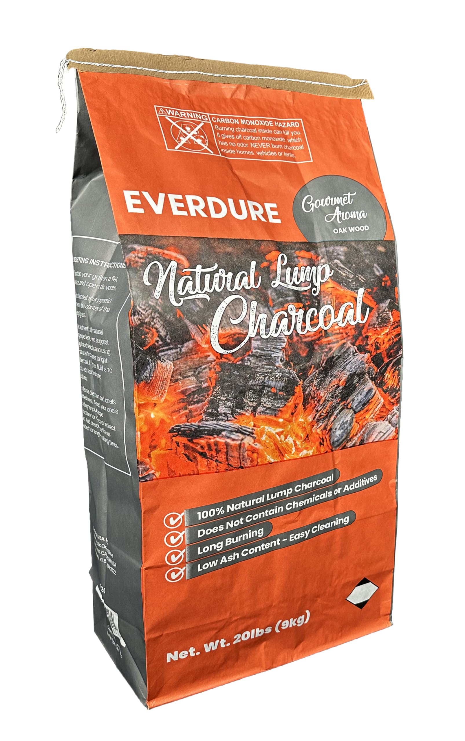 Charbon de chêne Everdure 9,1 kg pour des grillades authentiques au barbecue