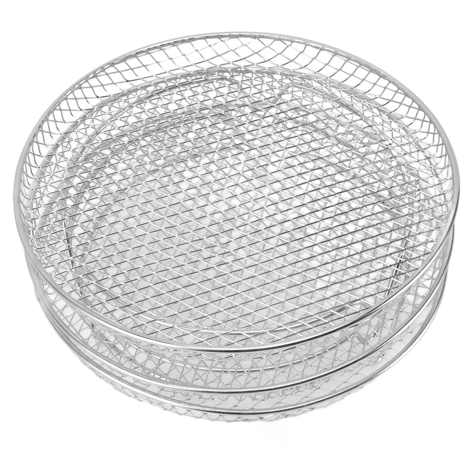 Air Fryer Rack, Fryer Rack Set Cooling Air Accessories Multi Layer Dehydrator Accessories (Round)
