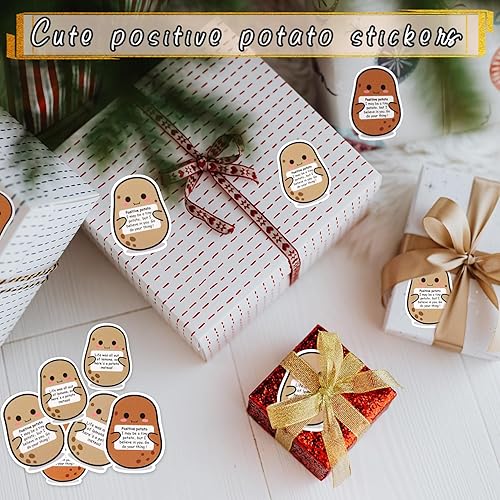 Miniatura 5 de 48 mini calcomanías divertidas de patatas positivas, lindas calcomanías para regalo de cumpleaños y decoración de fiestas