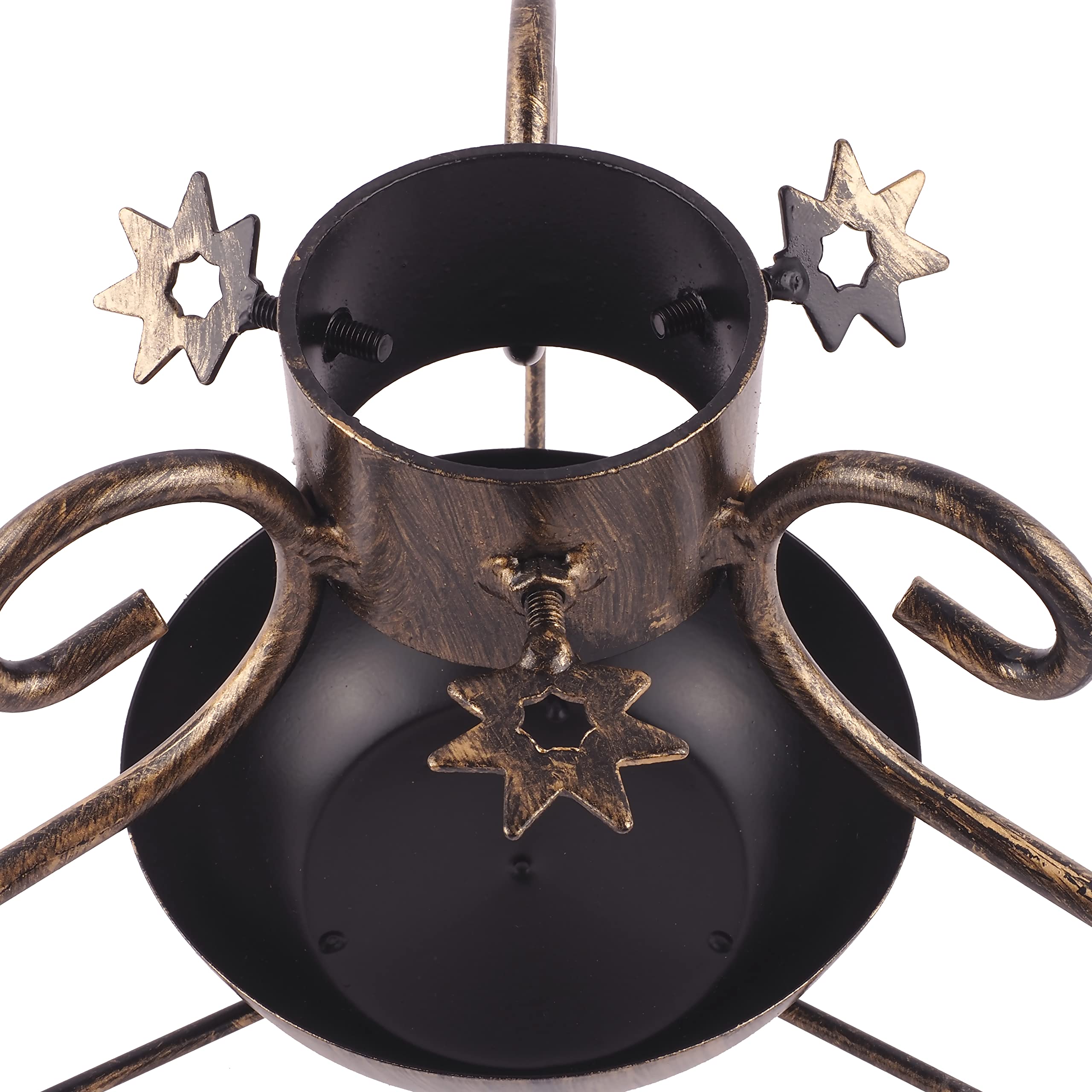 Weihnachtsbaumständer mit Wasserbehälter Stabiler Christbaumständer aus robustem Metall für Bäume, Moderner Geschmiedetes Tannenbaumständer für Weihnachtsbaum Dekoration